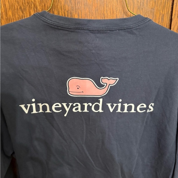 Vineyard Vines Men's Navy Long Sleeve Tee - Picture 4 of 4
